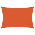 Vidaxl zonnezeil 160 g m² rechthoekig 3x5 m hdpe oranje