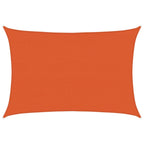 Vidaxl zonnezeil 160 g m² 3,5x5 m hdpe oranje