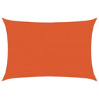 Vidaxl zonnezeil 160 g m² rechthoekig 4x5 m hdpe oranje