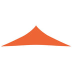 VidaXL Zonnezeil 160 g m² 4x4x4 m HDPE oranje