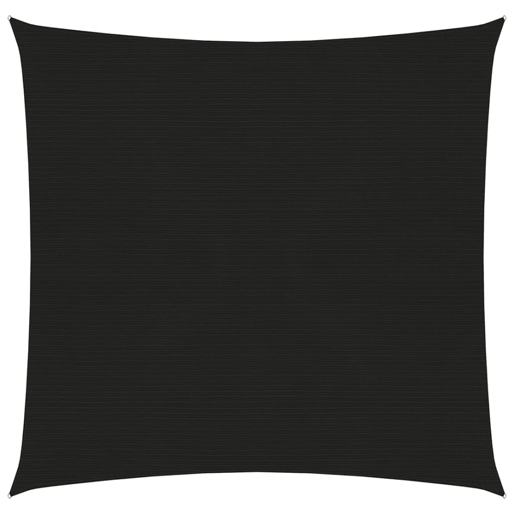 VidaXL Zonnezeil 160 g m² 6x6 m HDPE zwart
