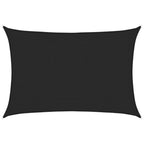 Vidaxl zonnezeil 160 g m² 2x3 m hdpe zwart