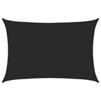 Vidaxl zonnezeil 160 g m² 2,5x3,5 m hdpe zwart