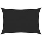 Vidaxl zonnezeil 160 g m² 3x4 m hdpe zwart