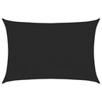 Vidaxl zonnezeil 160 g m² 3x5 m hdpe zwart