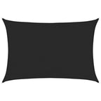 Vidaxl zonnezeil 160 g m² 3,5x4,5 m hdpe zwart