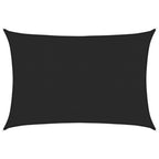 Vidaxl zonnezeil 160 g m² 3,5x5 m hdpe zwart