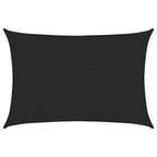 Vidaxl zonnezeil 160 g m² 4x5 m hdpe zwart