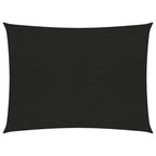 Vidaxl zonnezeil 160 g m² 5x6 m hdpe zwart
