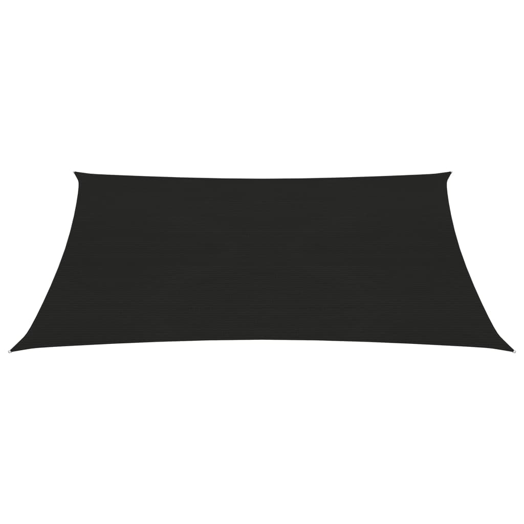 Vidaxl zonnezeil 160 g m² 5x6 m hdpe zwart
