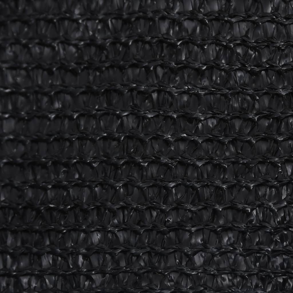 Vidaxl zonnezeil 160 g m² 5x6 m hdpe zwart