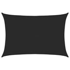 Vidaxl zonnezeil 160 g m² 5x7 m hdpe zwart