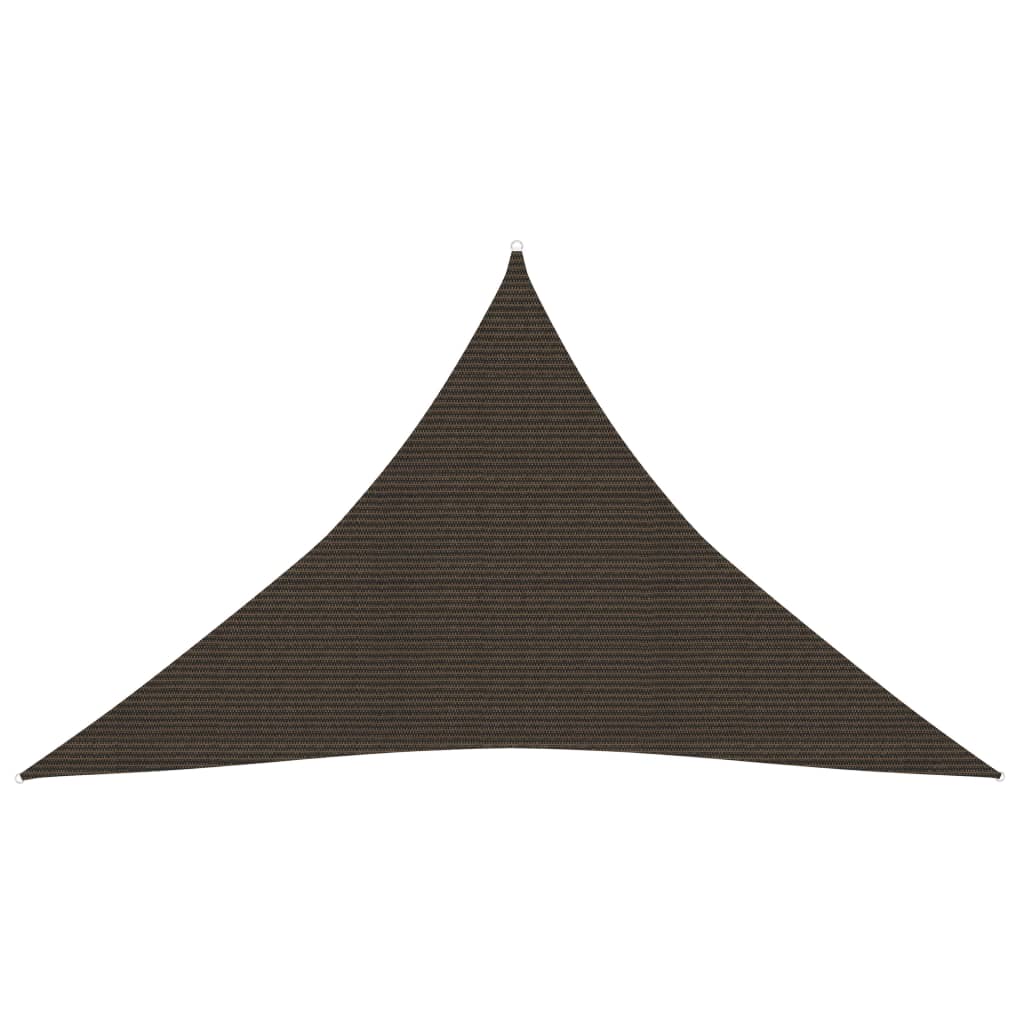 Vidaxl zonnezeil 160 g m² 2,5x2,5x3,5 m hdpe bruin