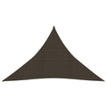 Vidaxl zonnezeil 160 g m² 2,5x2,5x3,5 m hdpe bruin