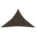 Vidaxl zonnezeil 160 g m² 2,5x2,5x3,5 m hdpe bruin