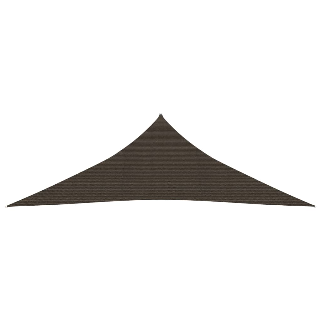 Vidaxl zonnezeil 160 g m² 2,5x2,5x3,5 m hdpe bruin