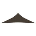 Vidaxl zonnezeil 160 g m² 2,5x2,5x3,5 m hdpe bruin