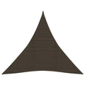 VidaXL Zonnezeil 160 g m² 3x3x3 m HDPE bruin