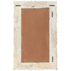 Vidaxl spiegel 80x50 cm massief mangohout wit