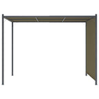 VidaXL Pergola met uittrekbaar dak 180 g m² 3x3 m taupe