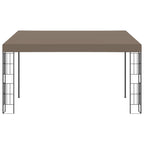 VidaXL Wandprieel 4x3 m stof taupe