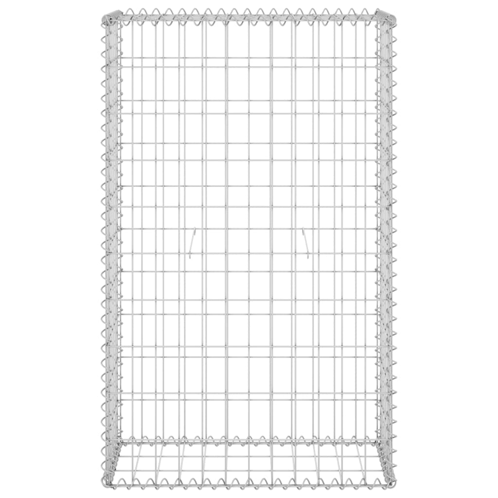 Vidaxl schanskorfmuur met deksels 60x30x100 cm gegalvaniseerd staal