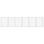 Vidaxl schanskorfmuur met deksels 300x30x100 cm gegalvaniseerd staal