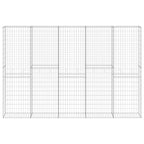 VidaXL Schanskorfmuur met deksels 300x30x200 cm gegalvaniseerd staal