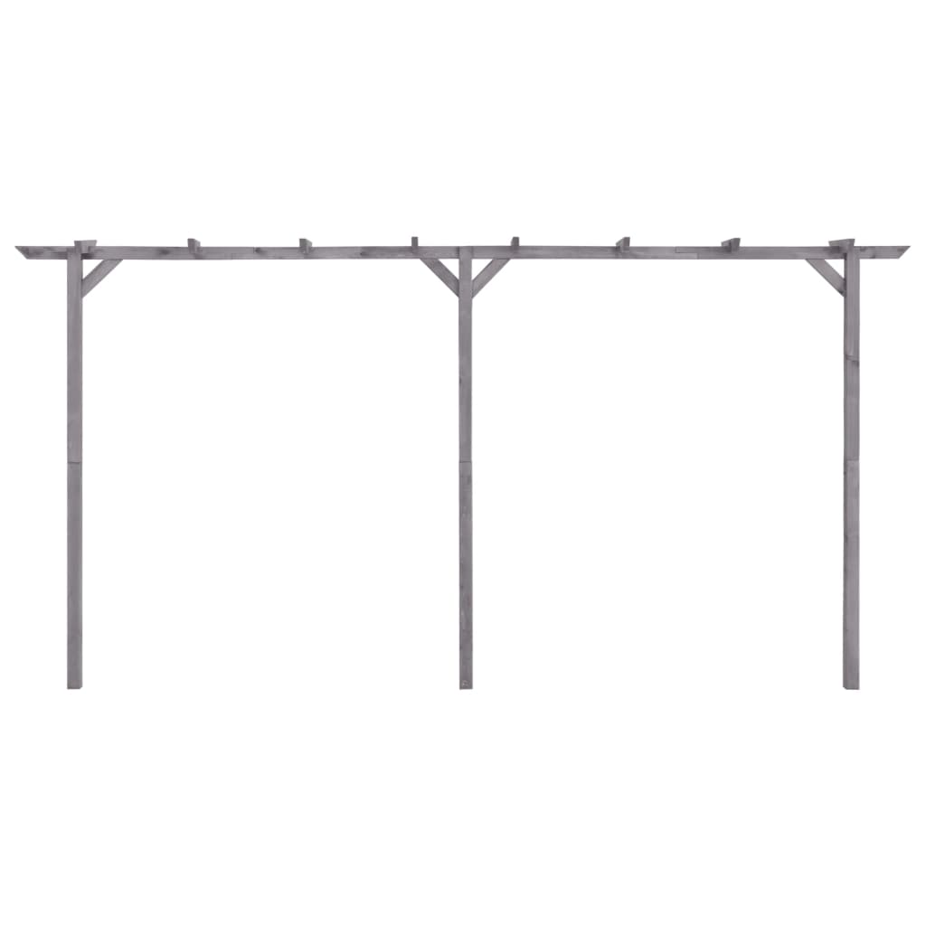 VidaXL Pergola 400x40x205 cm geïmpregneerd grenenhout grijs