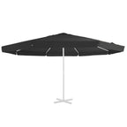 Vidaxl vervangingsdoek voor parasol 515 cm zwart