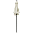 Vidaxl parasol met led-verlichting 200x211 cm aluminium zandkleurig