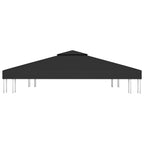 Vidaxl prieeldak 2-laags 310 g m² 3x3 m zwart