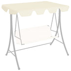 Vidaxl vervangingsluifel voor schommelbank 188 168x145 110 cm crème