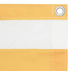 Vidaxl balkonscherm 75x500 cm oxford stof wit en geel