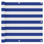 Vidaxl balkonscherm 90x300 cm oxford stof wit en blauw
