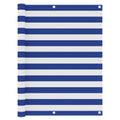 Vidaxl balkonscherm 120x400 cm oxford stof wit en blauw