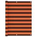 Vidaxl balkonscherm 120x600 cm oxford stof oranje en bruin