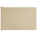 Vidaxl balkonscherm 75x300 cm oxford stof beige