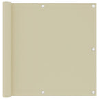 Vidaxl balkonscherm 90x300 cm oxford stof crème