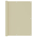 Vidaxl balkonscherm 120x300 cm oxford stof crème