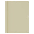 Vidaxl balkonscherm 120x300 cm oxford stof crème