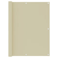 Vidaxl balkonscherm 120x600 cm oxford stof crème
