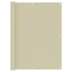 Vidaxl balkonscherm 120x600 cm oxford stof crème