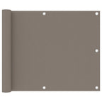 Vidaxl balkonscherm 75x300 cm oxford stof taupe
