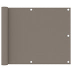 Vidaxl balkonscherm 75x400 cm oxford stof taupe