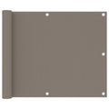 Vidaxl balkonscherm 75x500 cm oxford stof taupe