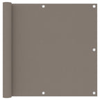 Vidaxl balkonscherm 90x300 cm oxford stof taupe