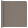 Vidaxl balkonscherm 90x400 cm oxford stof taupe