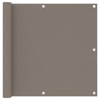 Vidaxl balkonscherm 90x500 cm oxford stof taupe