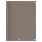 Vidaxl balkonscherm 120x300 cm oxford stof taupe